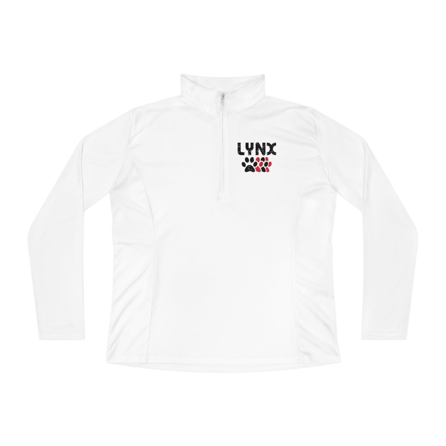 BV PAWPRINT Ladies Quarter-Zip Pullover