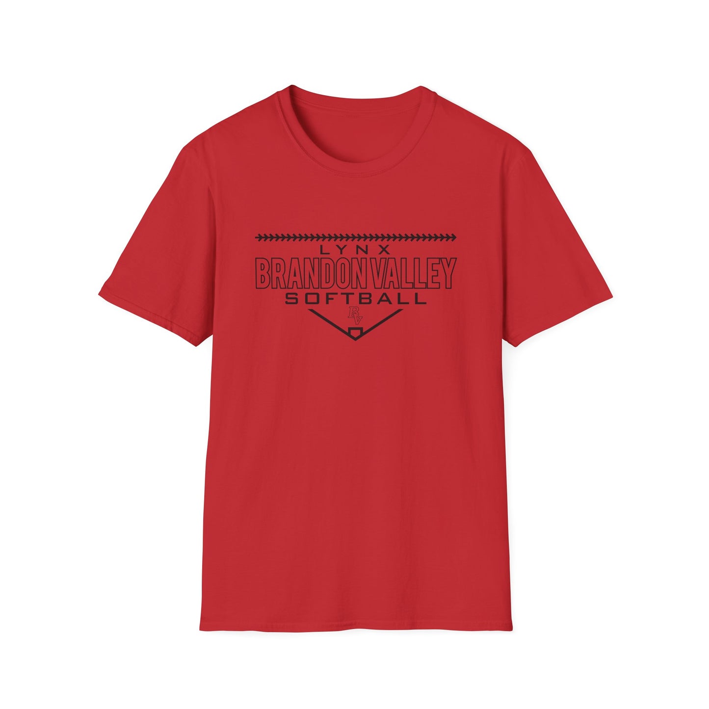 BV Softball Unisex Softstyle T-Shirt