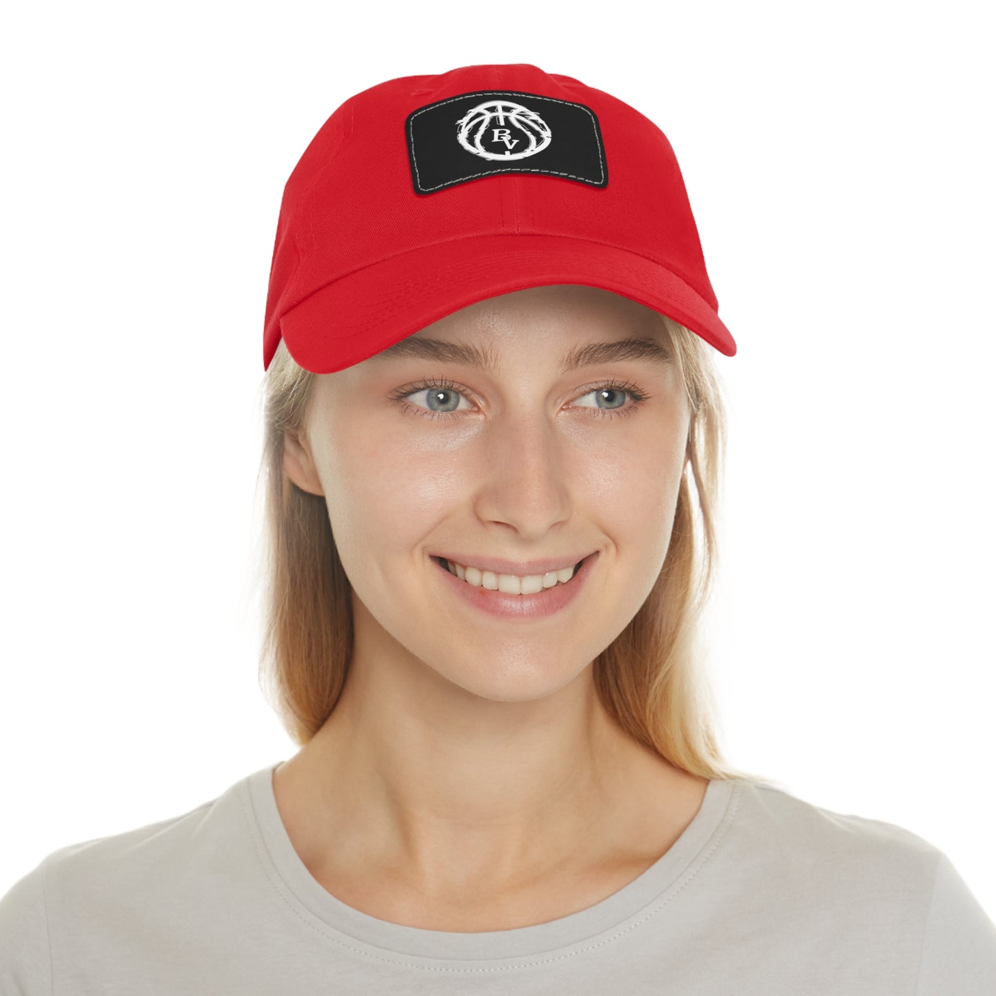 BV Basketball 1 - Hat with Leather Patch (Rectangle)