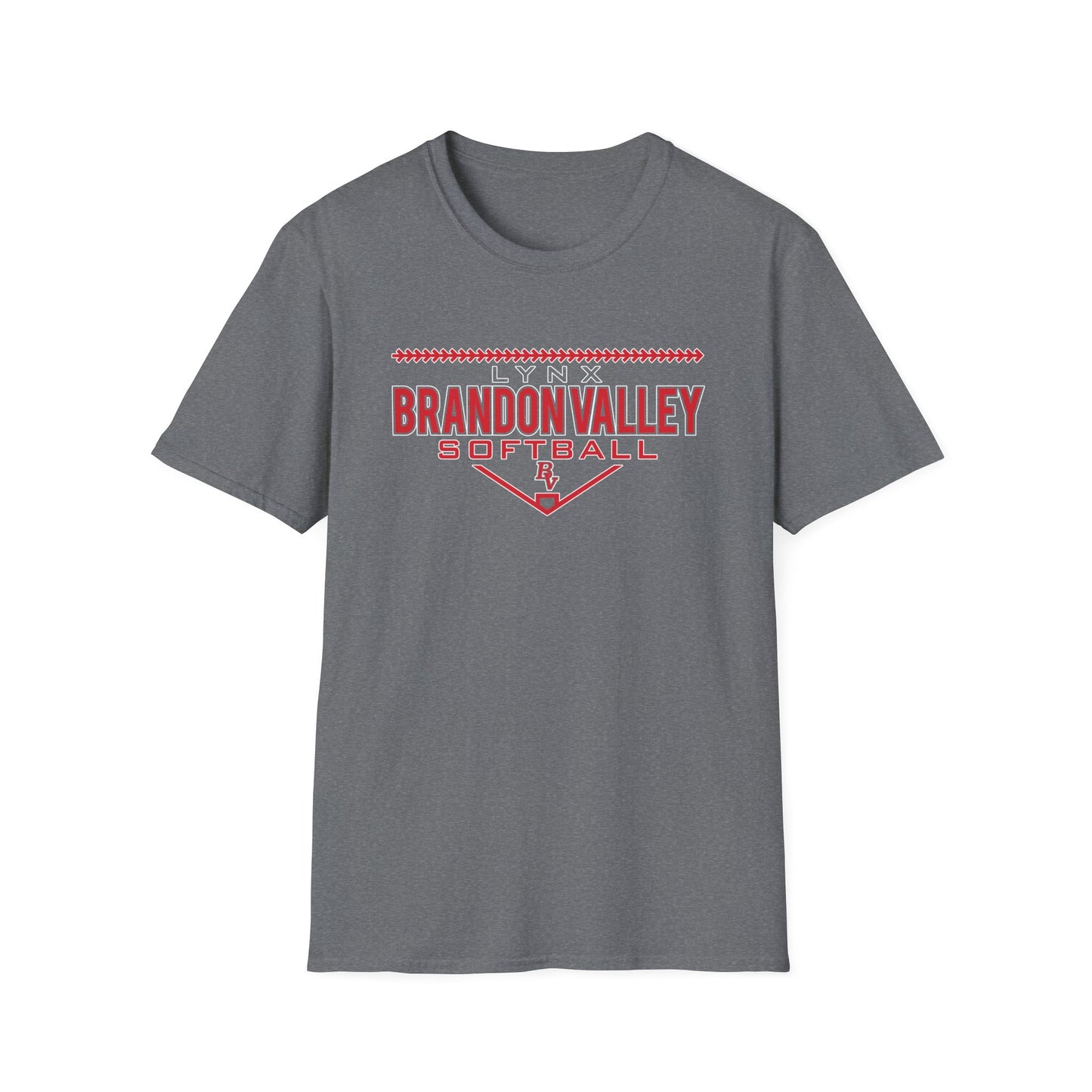 BV Softball Unisex Softstyle T-Shirt