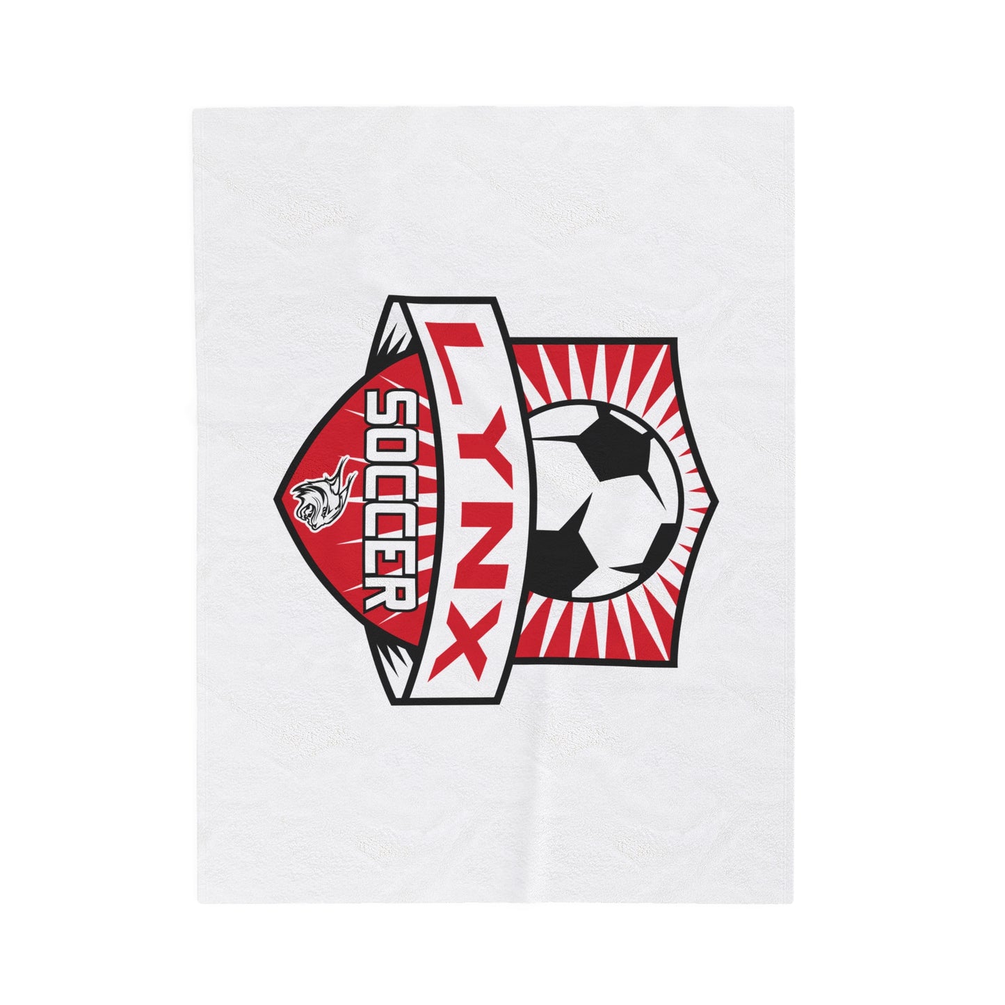 BV Soccer Velveteen Plush Blanket