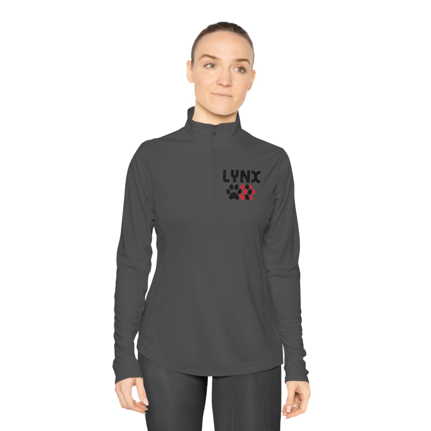 BV PAWPRINT Ladies Quarter-Zip Pullover