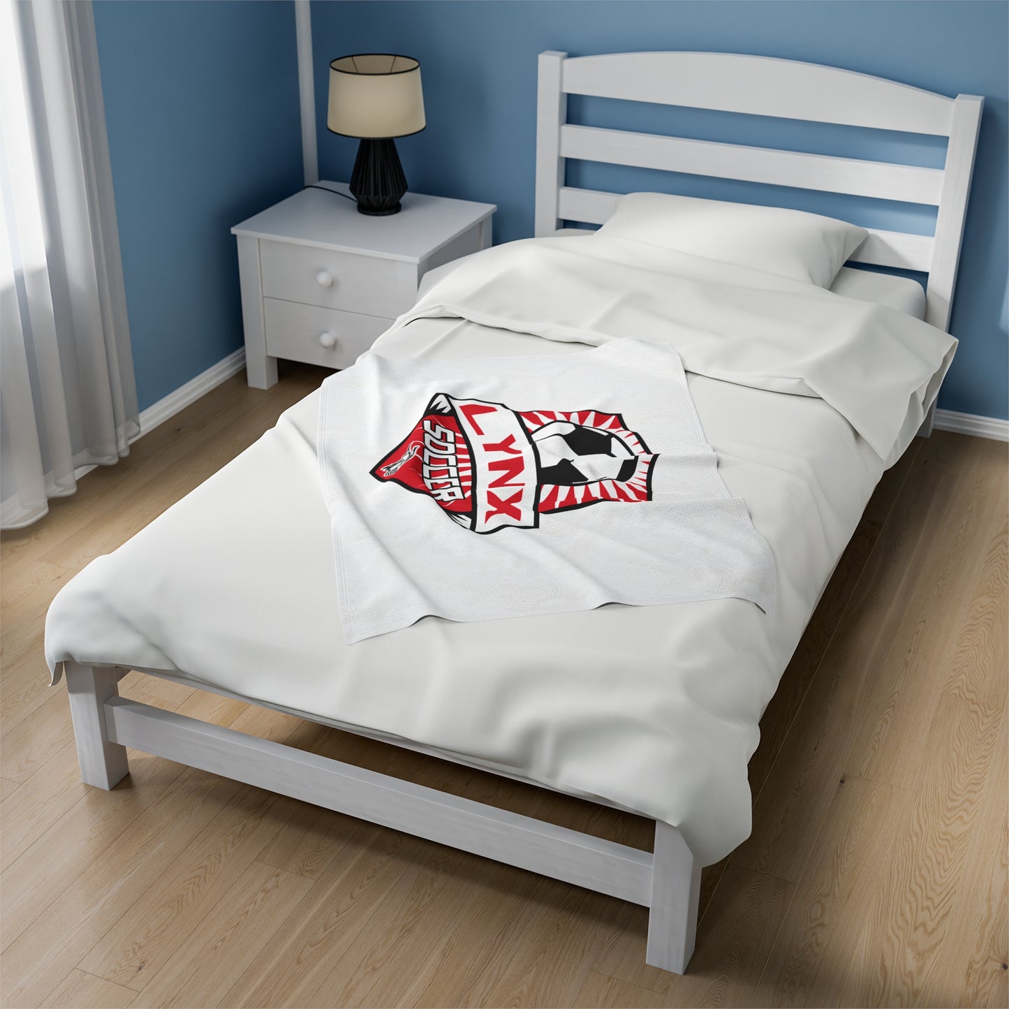 BV Soccer Velveteen Plush Blanket