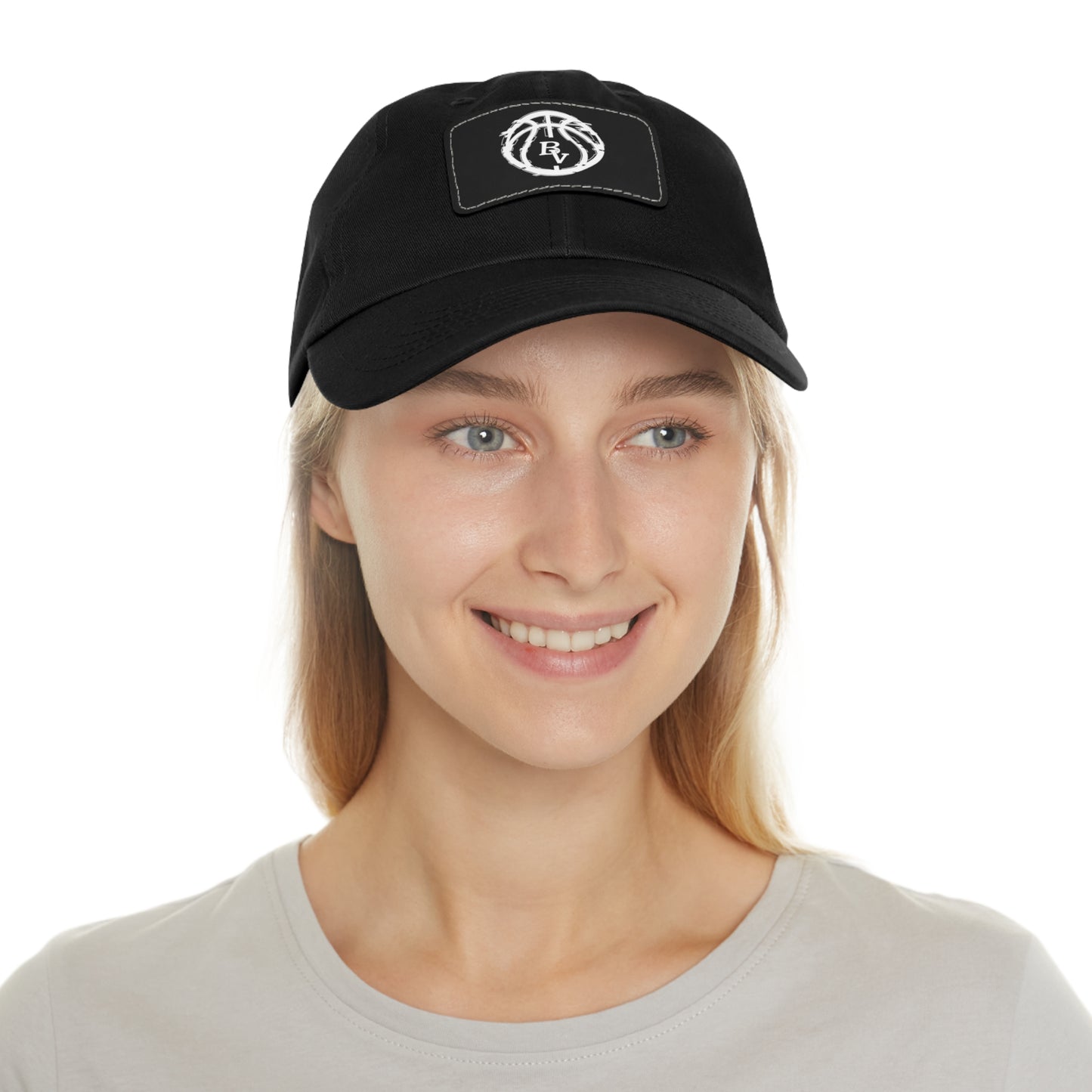 BV Basketball 1 - Hat with Leather Patch (Rectangle)