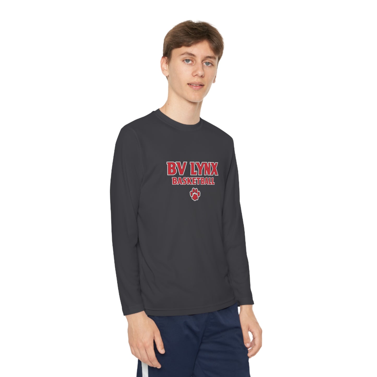 BV Basketball Youth Long Sleeve Competitor Tee