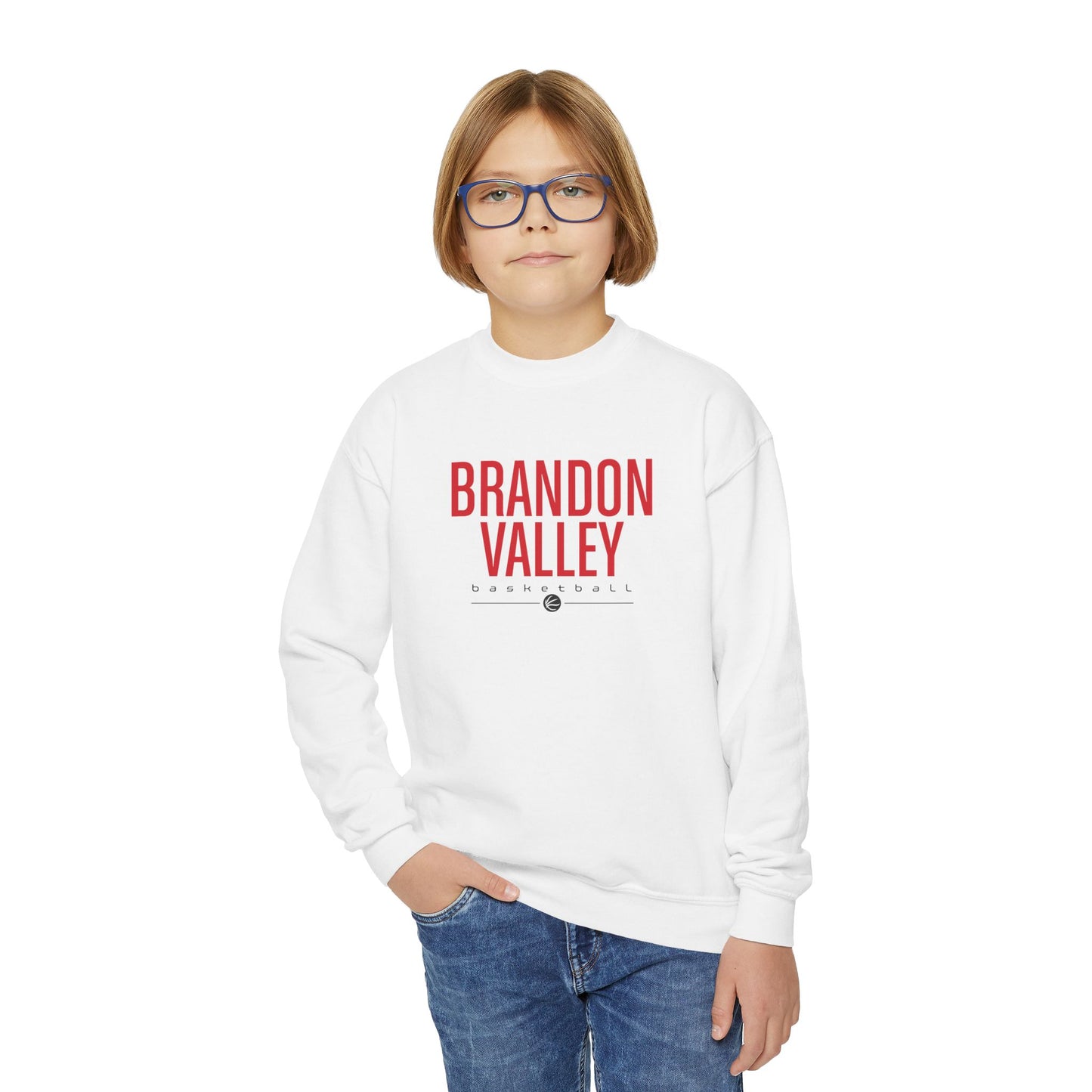BV Basketbvall Youth Crewneck Sweatshirt