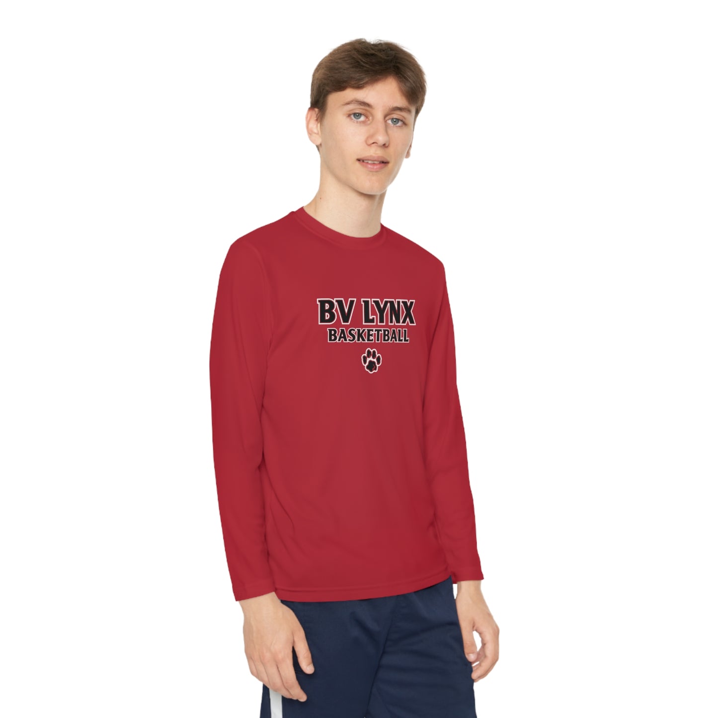 BV Basketball Youth Long Sleeve Competitor Tee