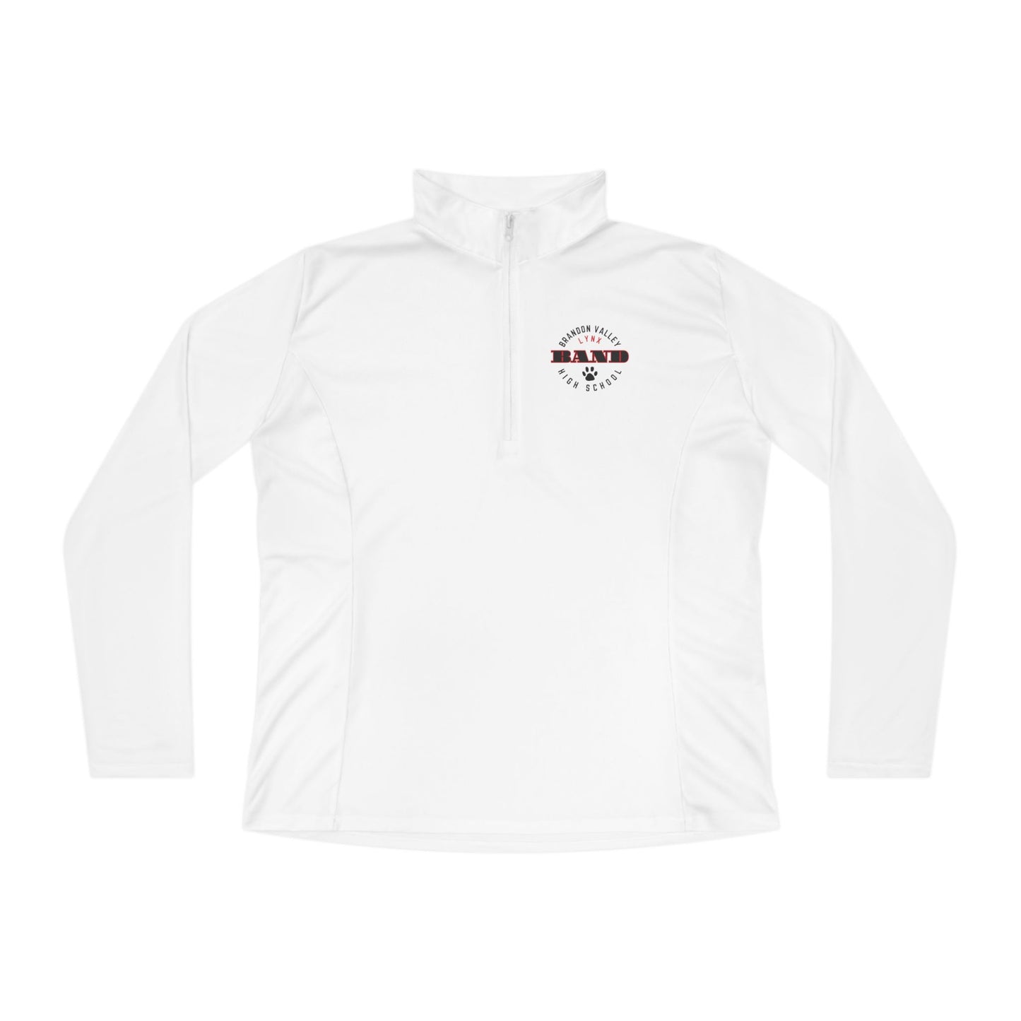 BV   Ladies Band Quarter-Zip Pullover