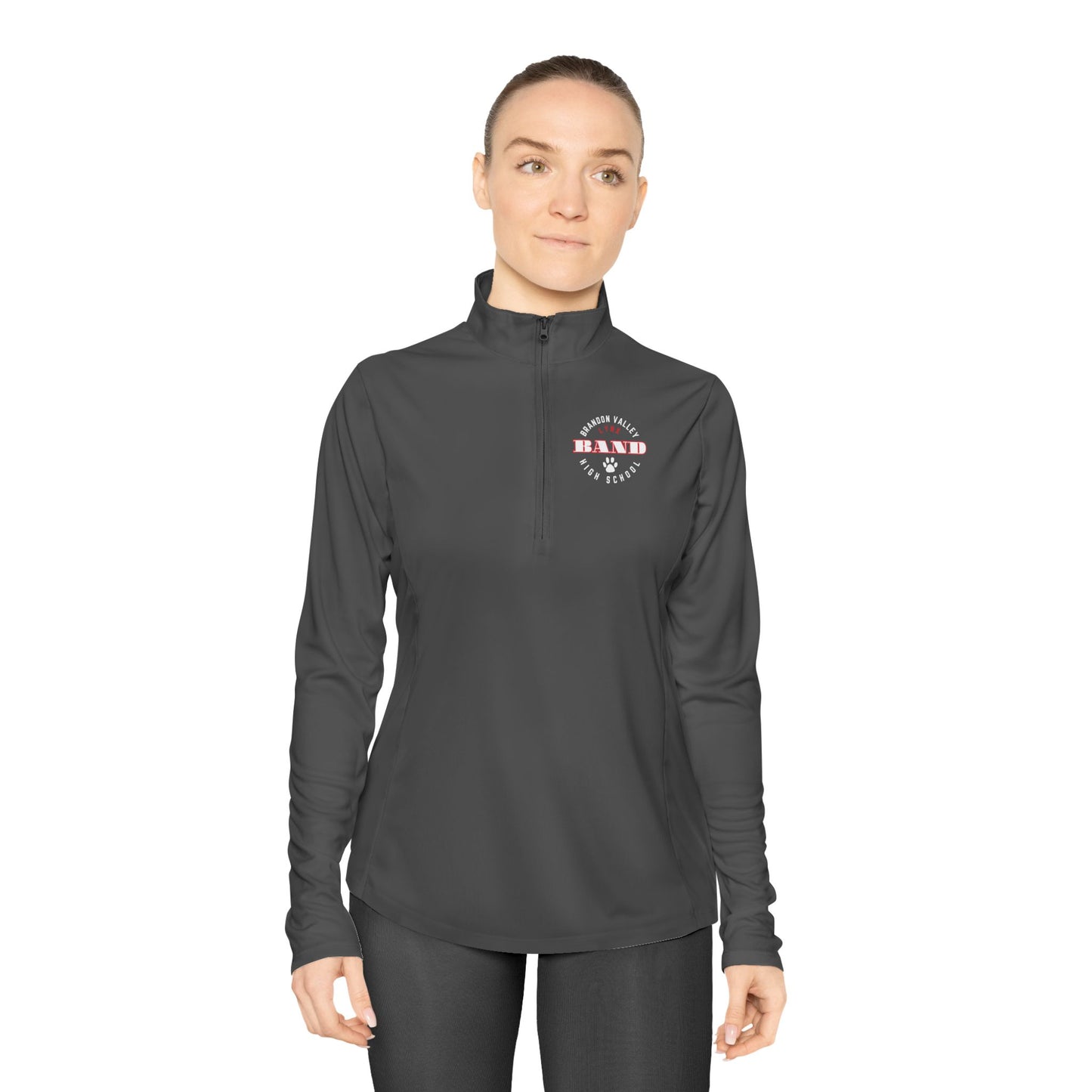 BV   Ladies Band Quarter-Zip Pullover