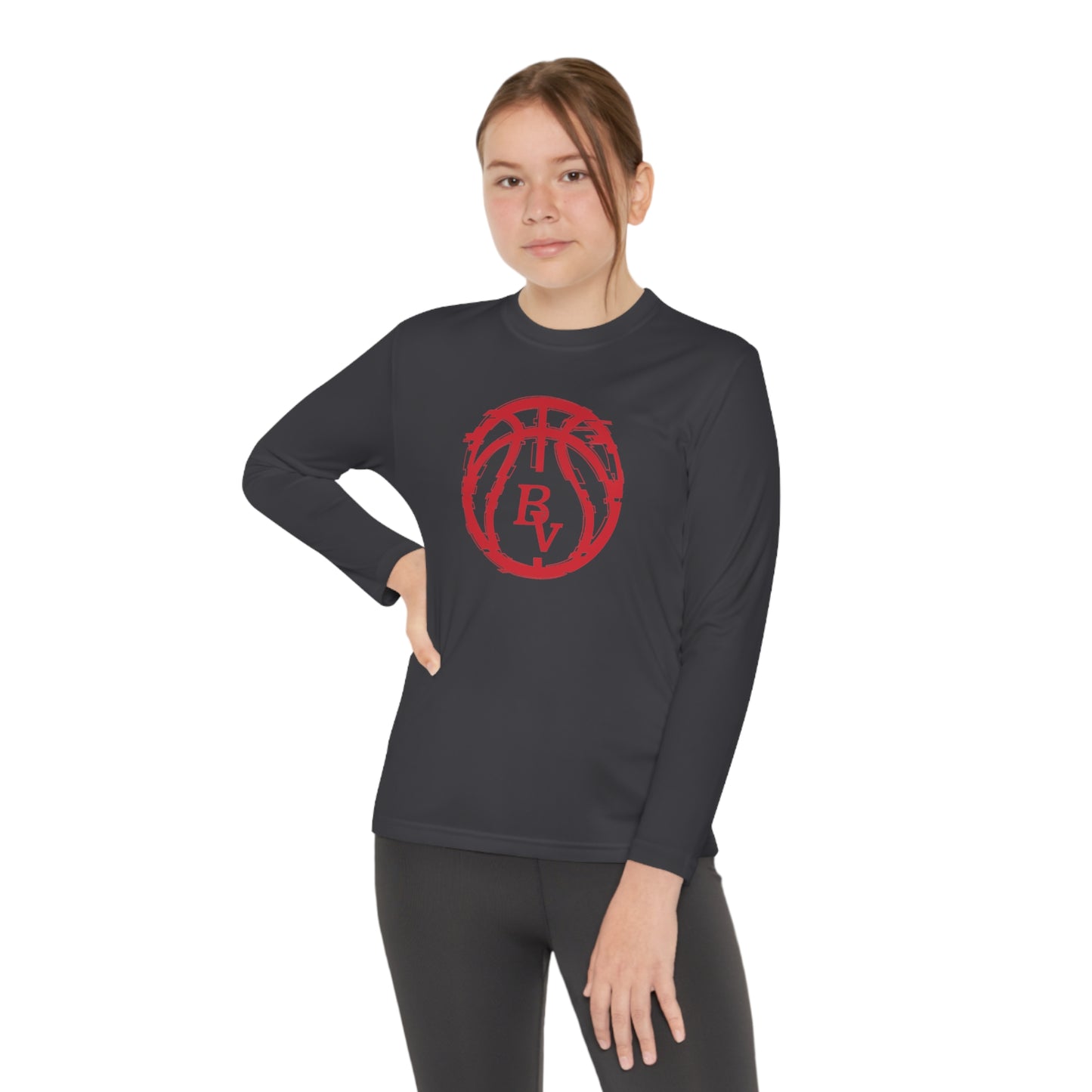 BV Basketball Youth Long Sleeve Competitor Tee