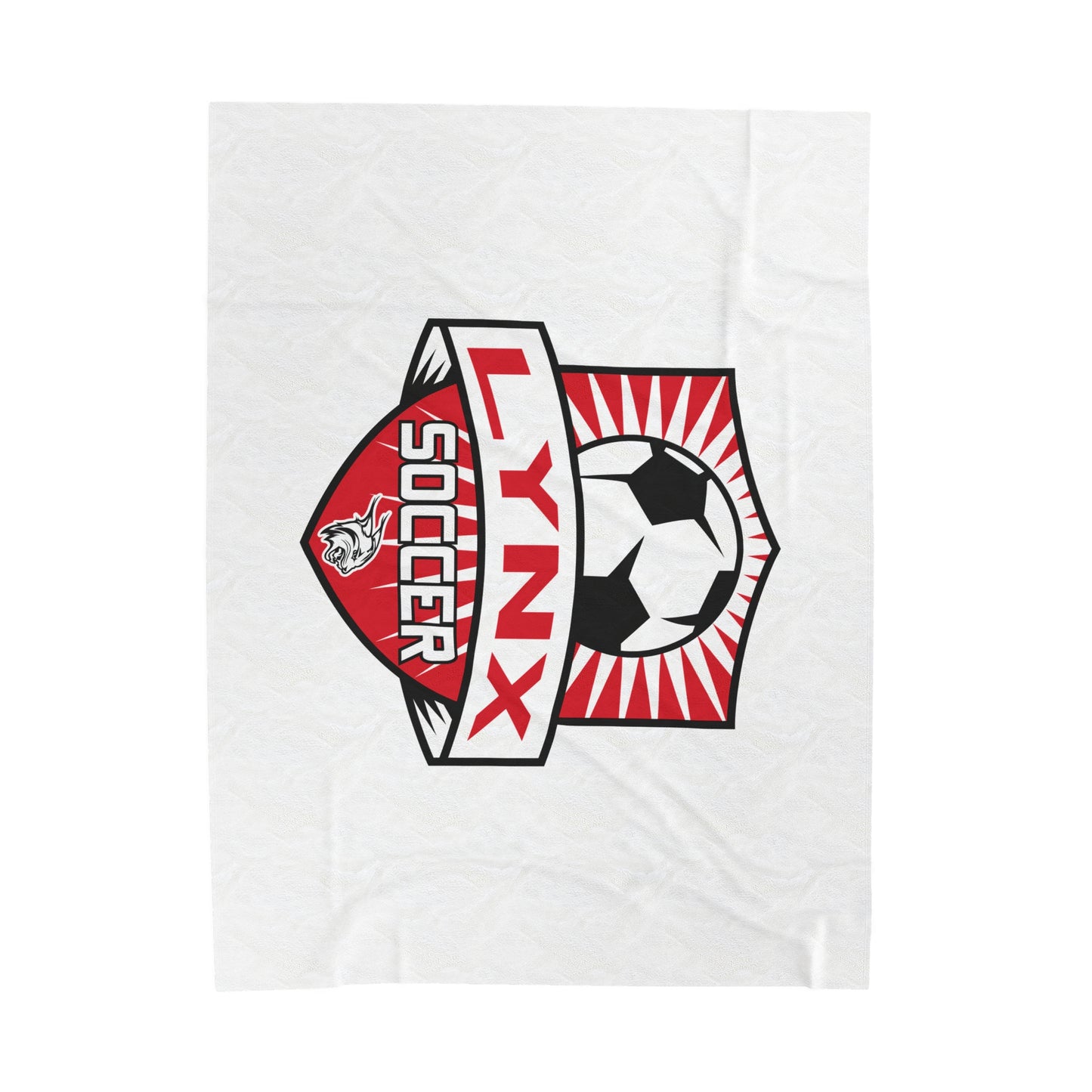 BV Soccer Velveteen Plush Blanket