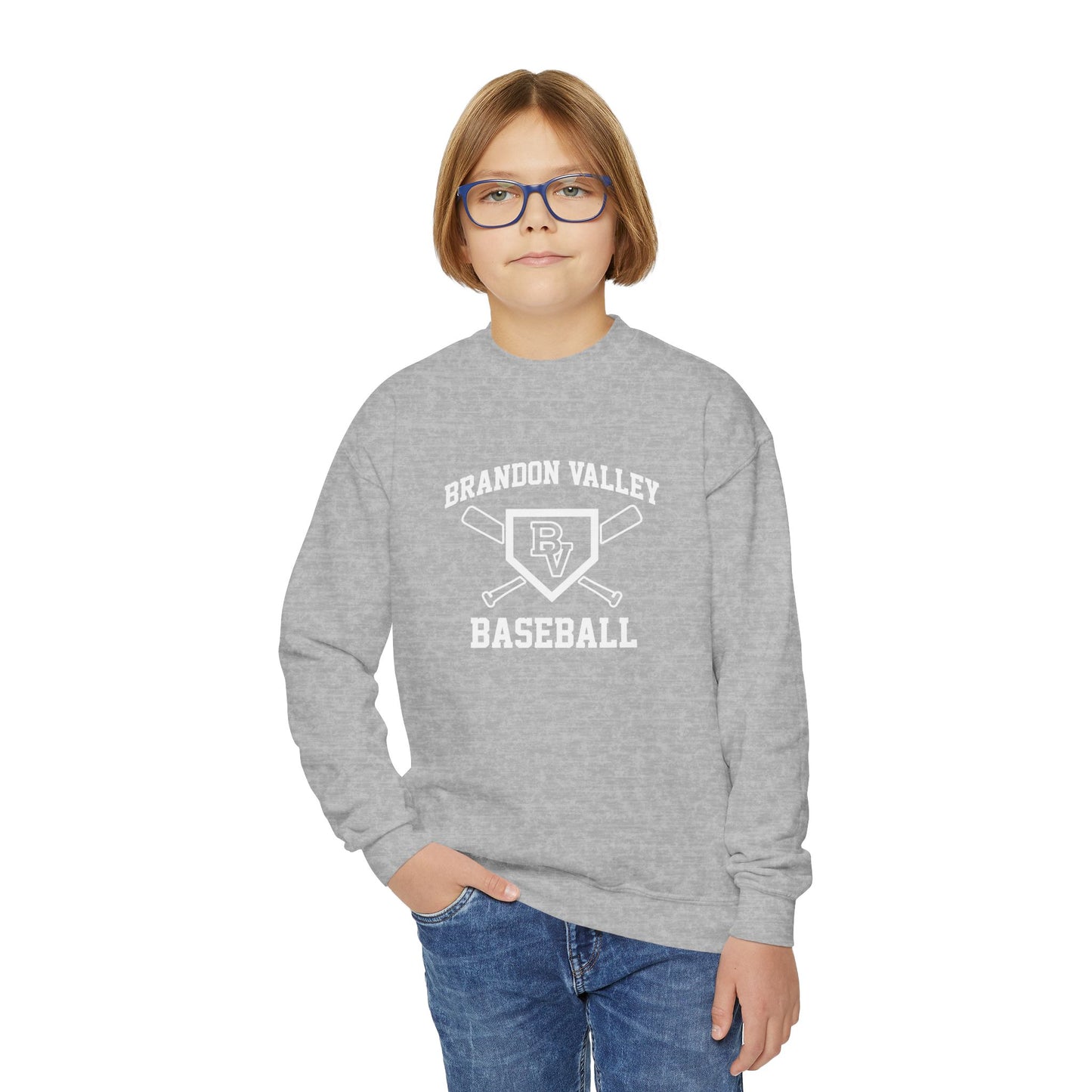 BV Baseball Youth Crewneck Sweatshirt