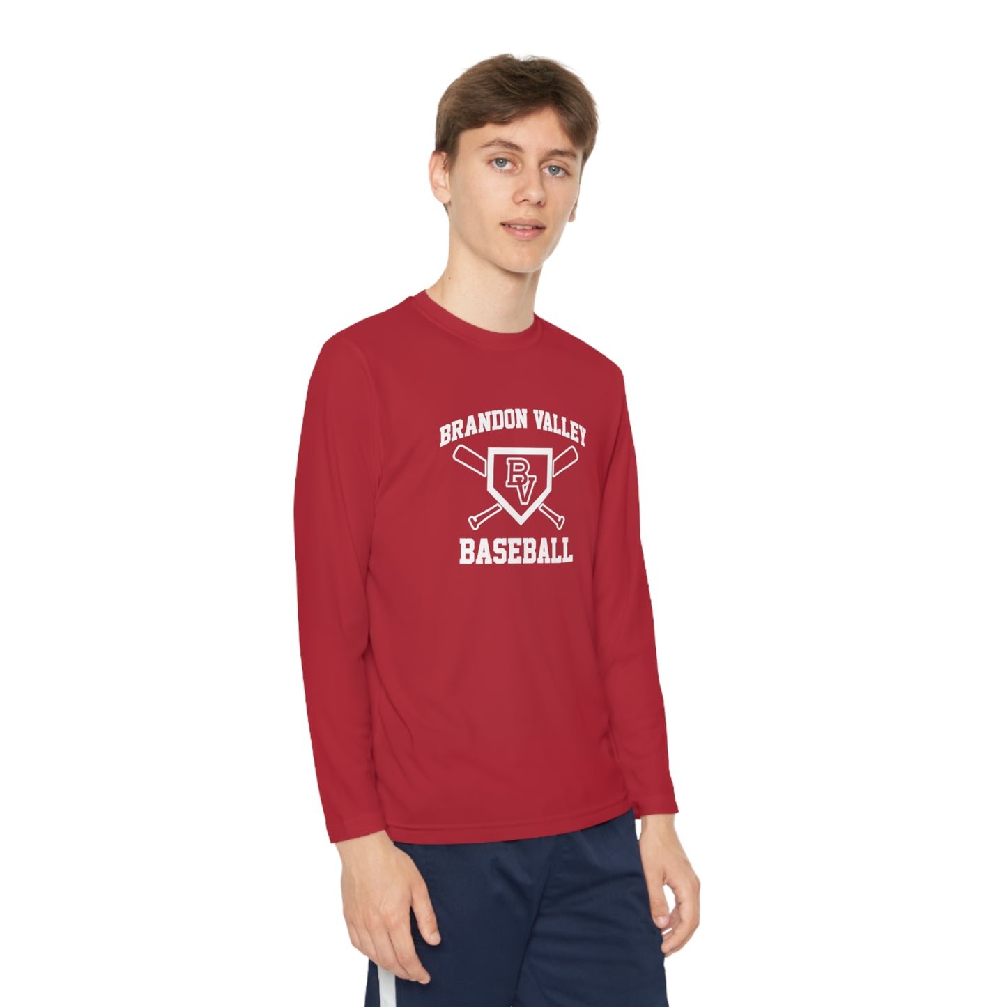 BV Baseball Youth Long Sleeve Competitor Tee