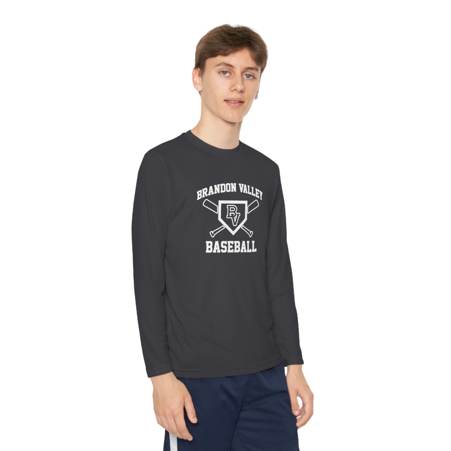 BV Baseball Youth Long Sleeve Competitor Tee