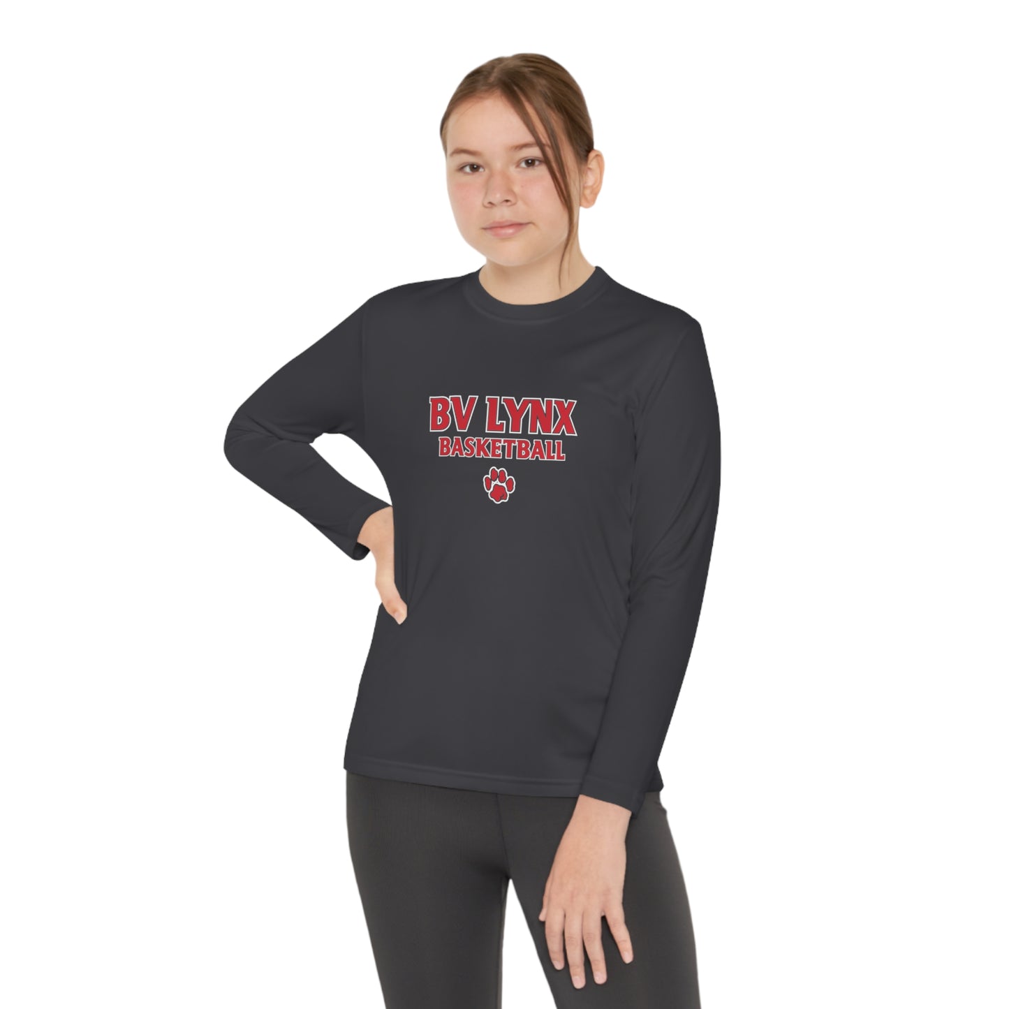 BV Basketball Youth Long Sleeve Competitor Tee