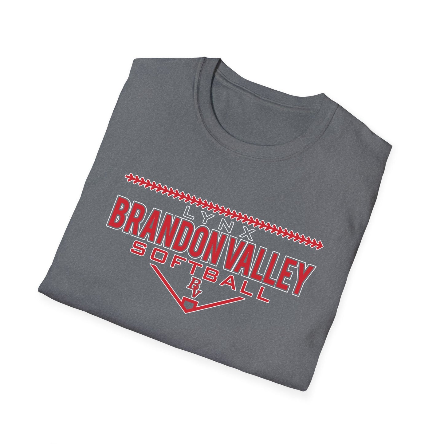 BV Softball Unisex Softstyle T-Shirt