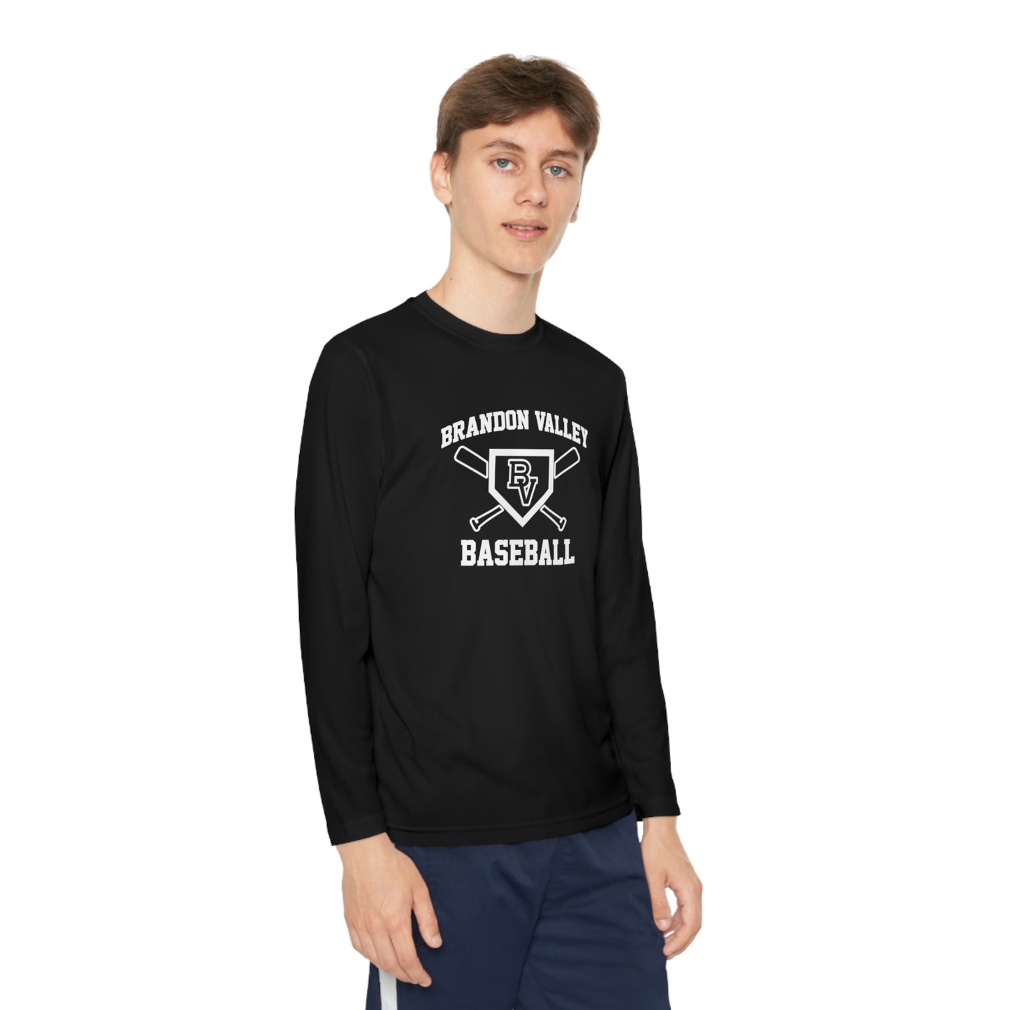BV Baseball Youth Long Sleeve Competitor Tee