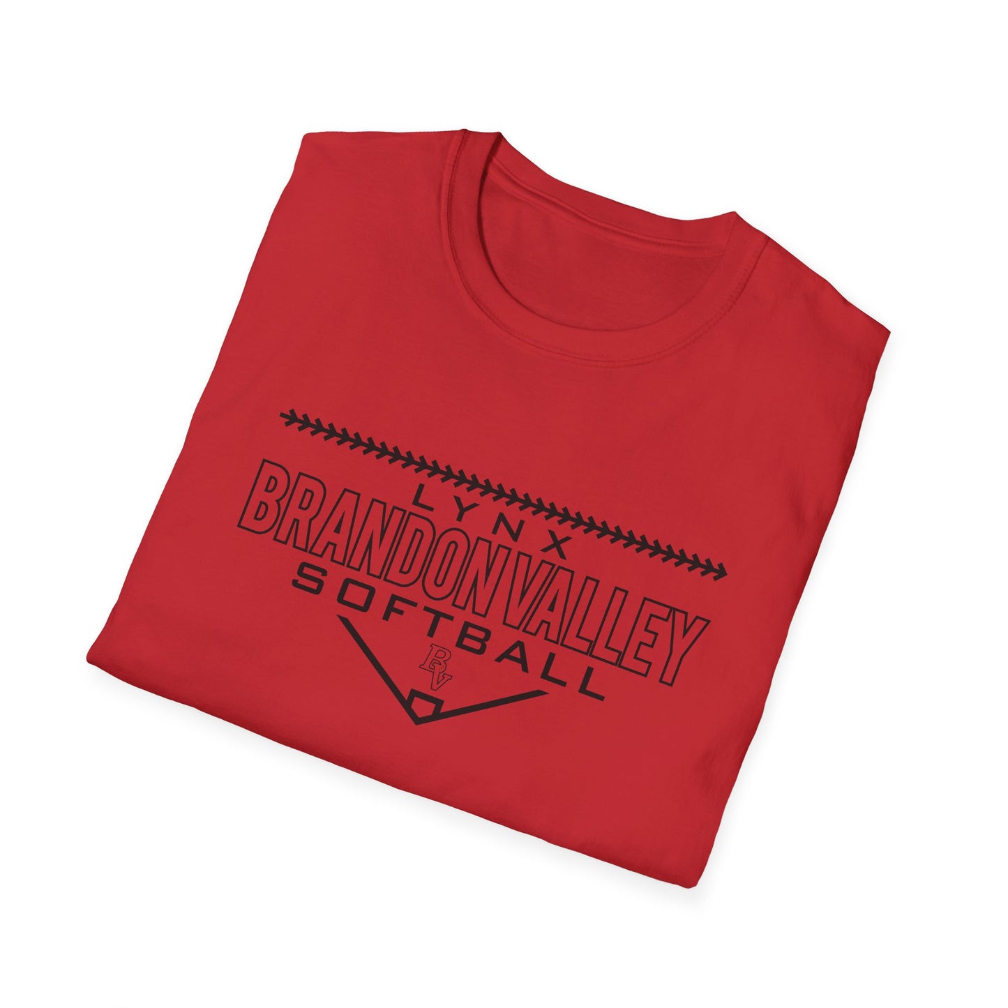 BV Softball Unisex Softstyle T-Shirt