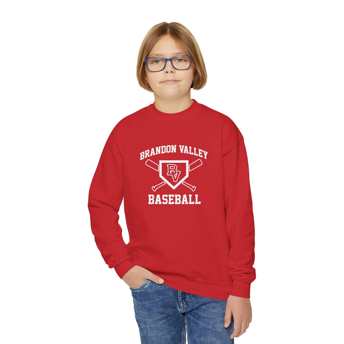 BV Baseball Youth Crewneck Sweatshirt